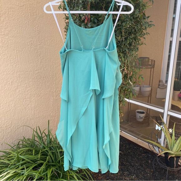 BCBGMAXAZRIA JADE LAYERED CAMI RUFFLED TOP DRESS L NWT - Picture 11 of 16